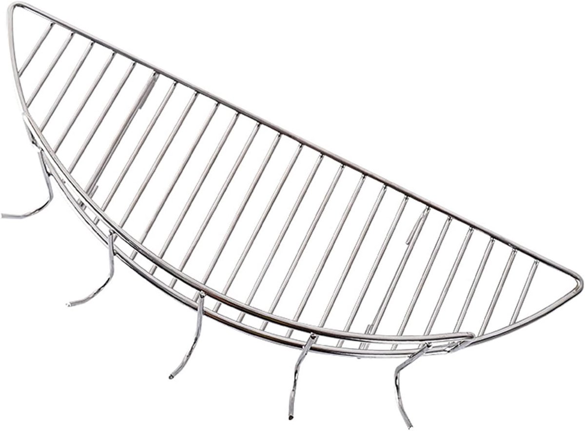 Grillrooster - Kookrooster - Buiten Grillen - Roestvrij Staal - 33.3 x 10.8 cm - Zilver
