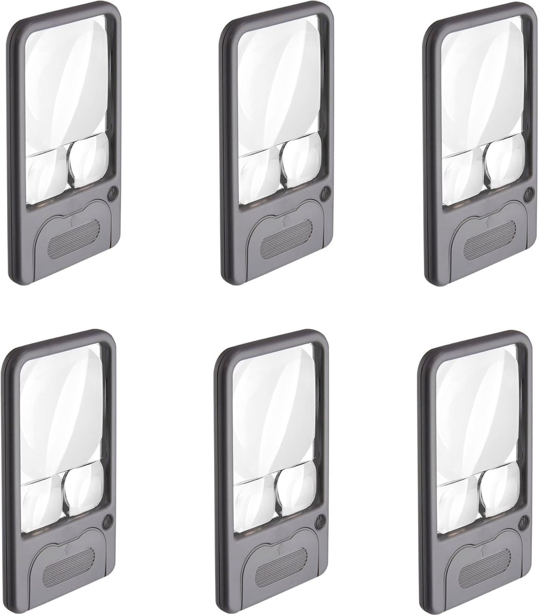 Zakloep met LED-verlichting 2.5x 4.5x 6x - 6 stuks
