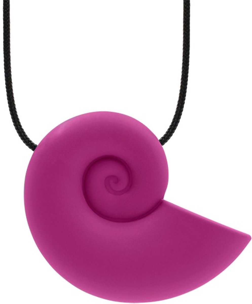 ARK Therapeutic kauwketting schelp magenta sensorisch speelgoed.