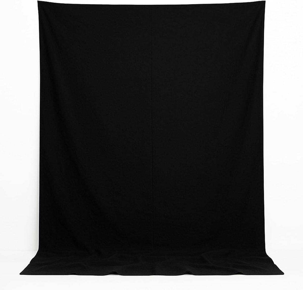Zwarte Opvouwbare Fotografie Achtergronddoek 2x3m voor Studio & Video