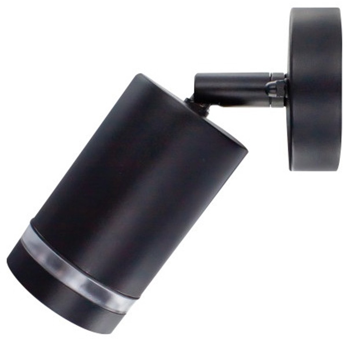 Integral wandlamp verstelbaar zwart IP65 voor 1x GU10 LED lamp (niet inbegrepen) Buitenlamp | GU10 | Max 1x 5W exclusief
