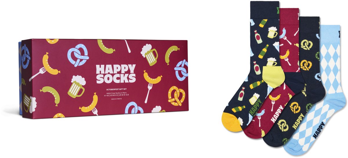 Happy Socks - 4-Pack Octoberfest Socks Gift Set - Heren - Sokken 41-46