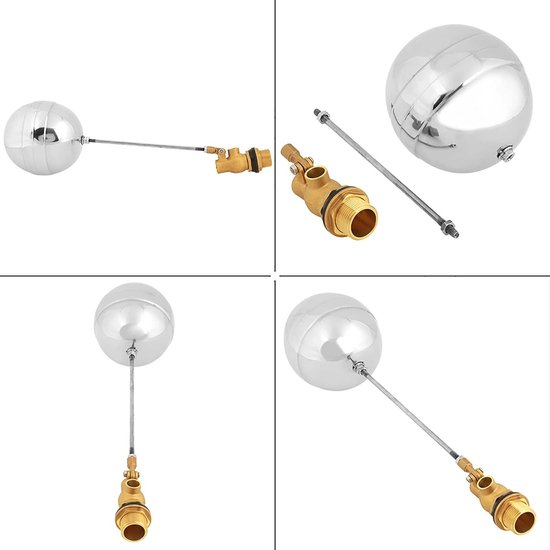 Shopcentral - DN20 Float Valve - Water Sensor - Hoogwaardige kwaliteit - Zilver - Float Valve - Betrouwbaar en duurzaam waterbeheer - Geschikt voor ver... van Merkloos — afbeelding 4