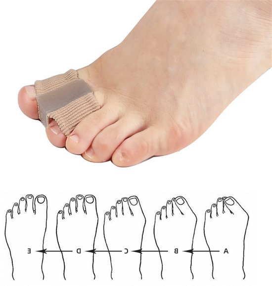 Zachte ademende flip-flops met gel tussenruimte voor grote tenen, corrector voor hamertenen en overlappende tenen, pijnverlichting bij bunions en voetcorrectie — afbeelding 4