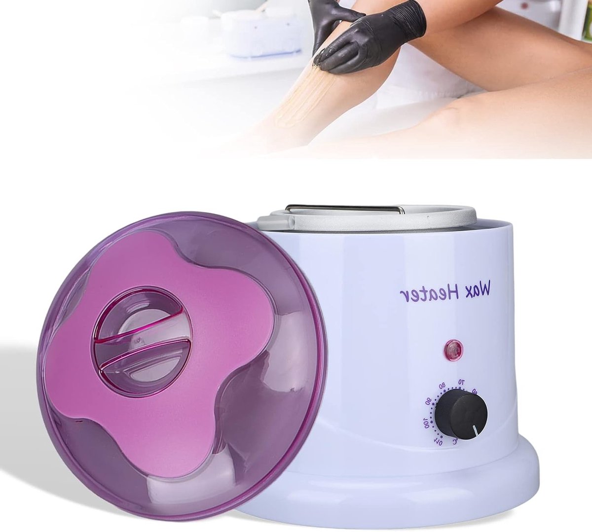 Professionele Waxverwarmer voor Dames - Elektrische Haarverwijdering, Geschikt voor Lichaam, Benen en Gezicht, Ideaal voor Alle Haartypes en Bikinilijn - EU Stekker