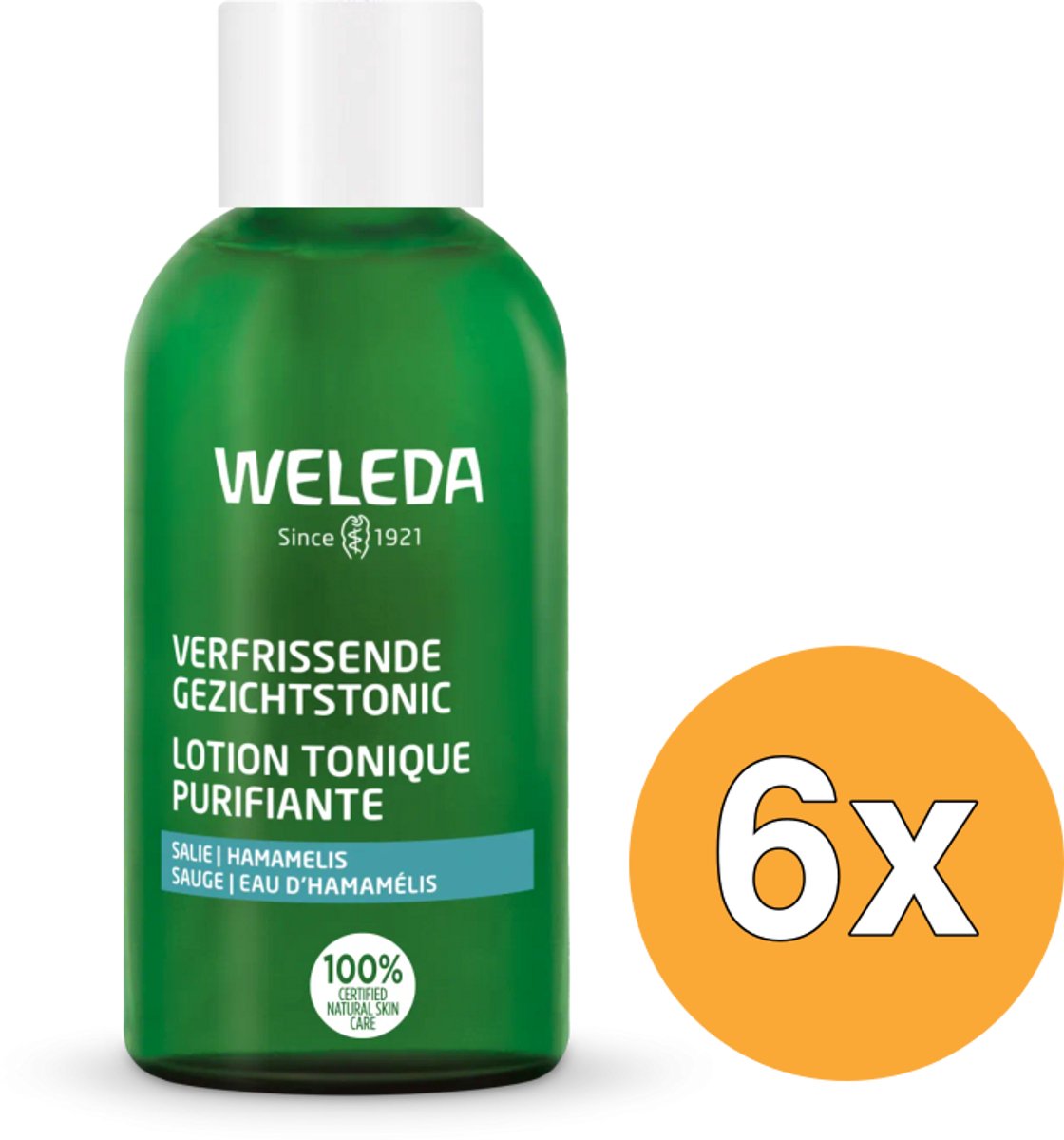6x WELEDA Gezichtstonic verfrissend (150 ml)