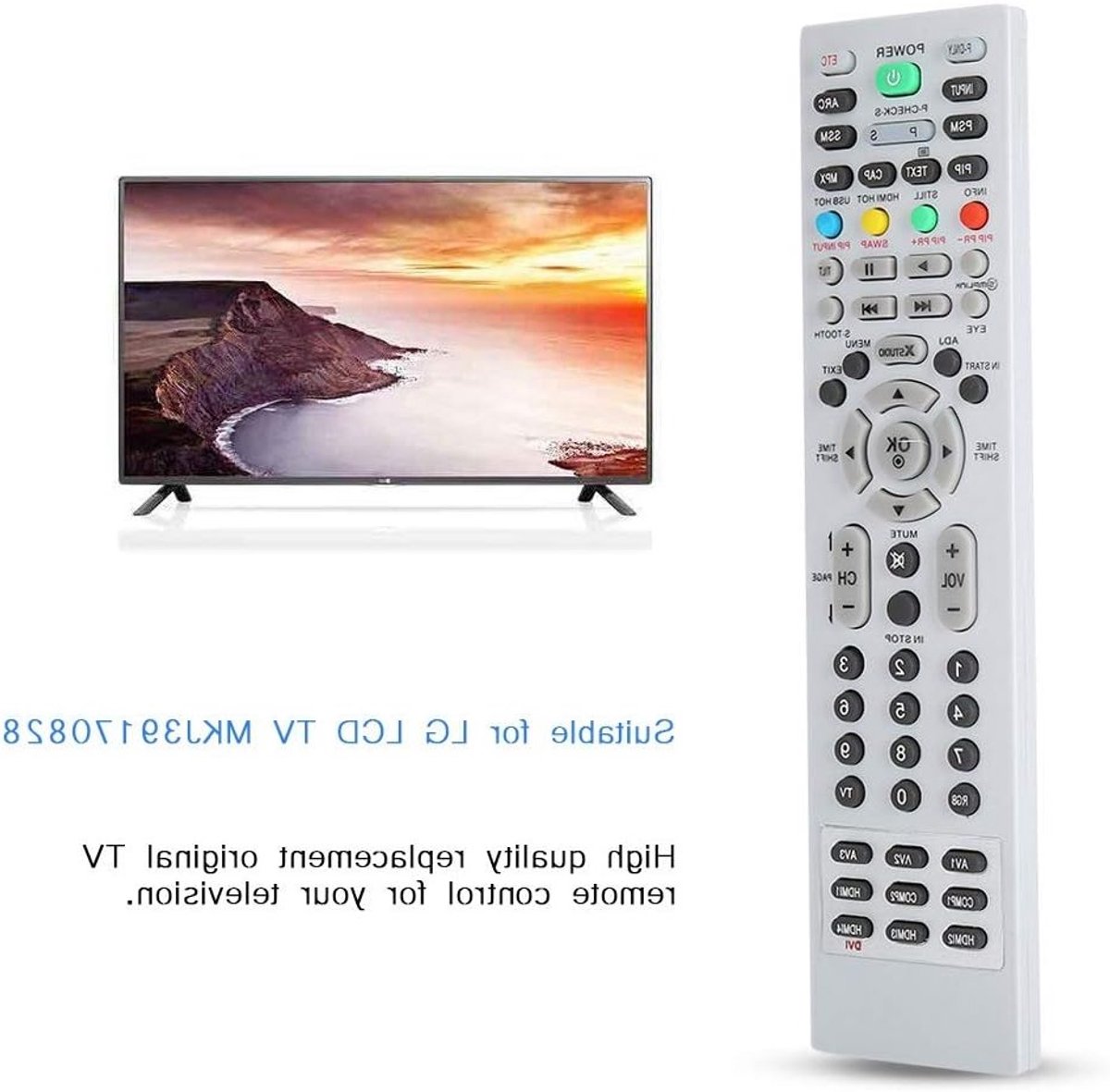 Vervangende afstandsbediening voor Smart TV, HD afstandsbediening voor LCD TV en meer functies MKJ39170828