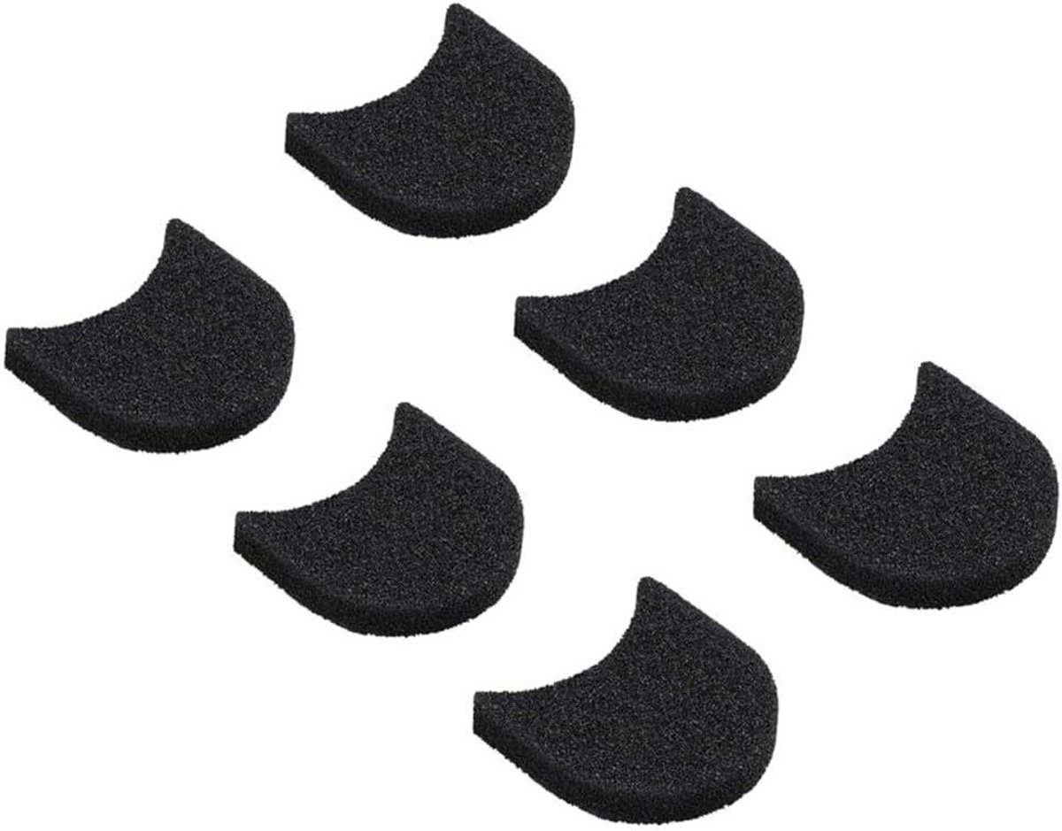 Microfoon Windkap - Spons Voorruit - Audio Opnemen - Windruis Reductie - 6 Stuks - Zwart