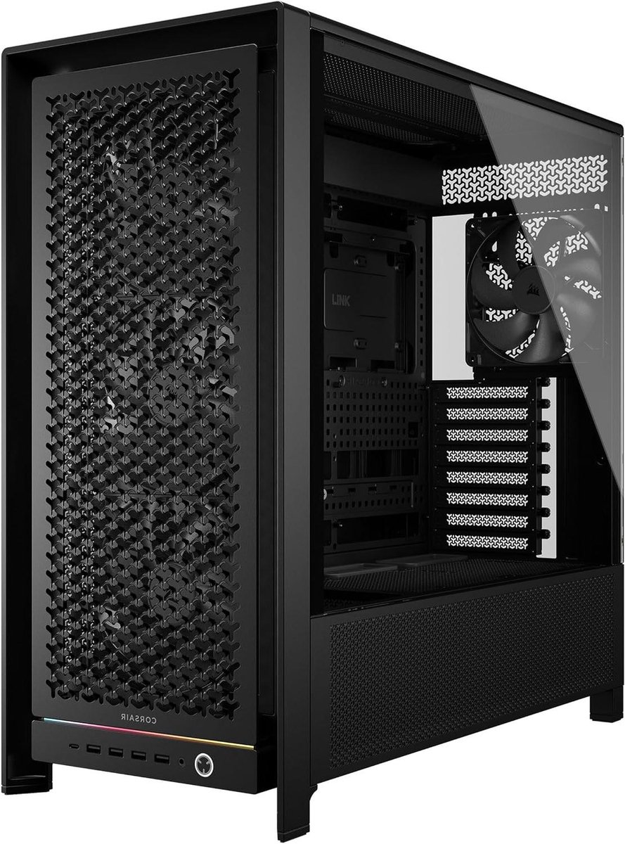 PC Behuizing - Mid Tower - Componenten Beschermen - Modulair Frame Systeem - 420mm Radiator - Zwart