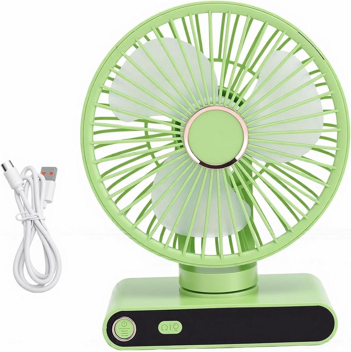 Verstelbare Koelventilator - Bureauventilator Nachtlampje - Persoonlijk Comfort - 5 Snelheden Instelbaar - 167 cm - Wit