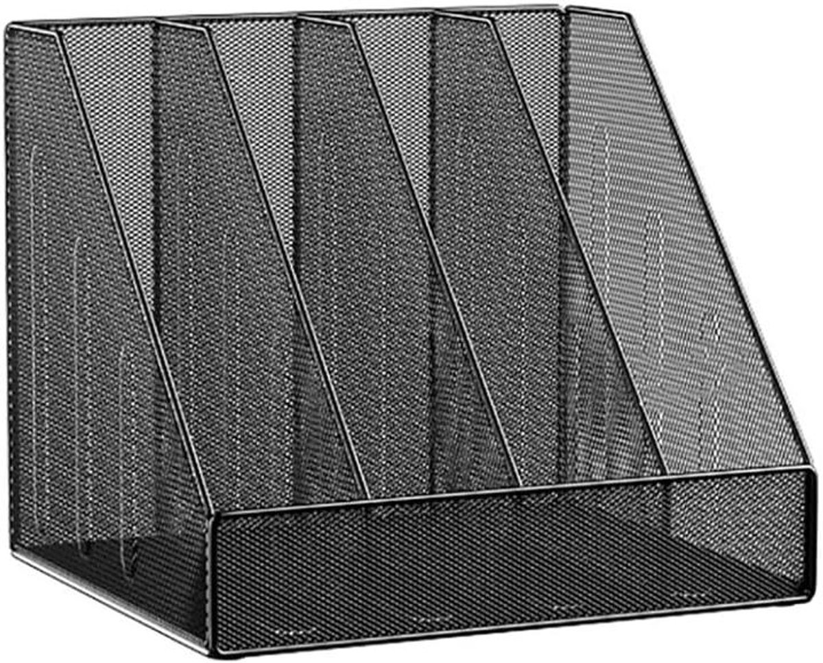 Bureau Organizer - Opbergrek - Documenten Sorteren - Stabiele Constructie - 29x255 cm - Zwart