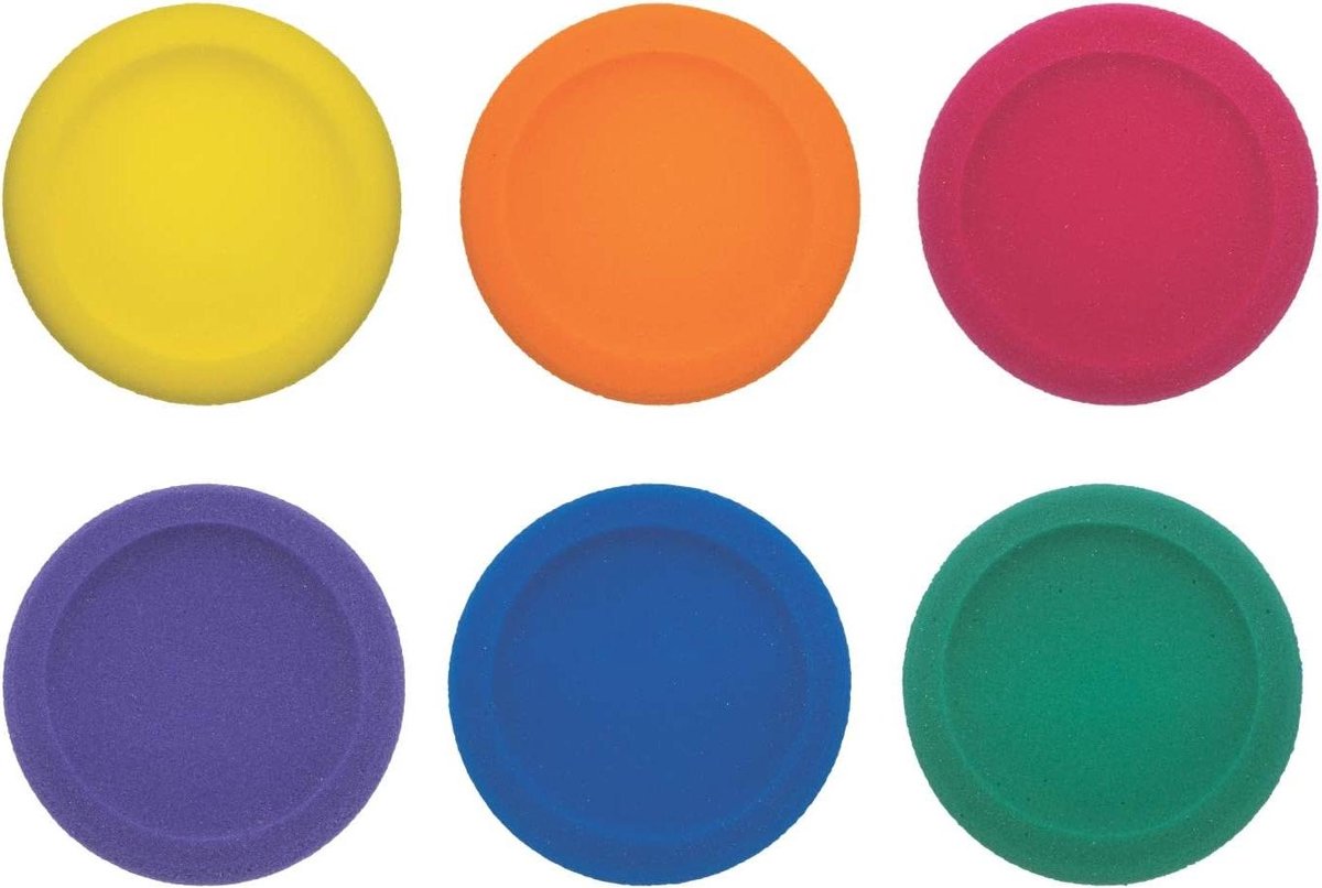 Schuimschijven Set - Vliegende Schijven - Buiten Spelen - Afgeronde Randen - Set van 6 - Regenboog Kleuren