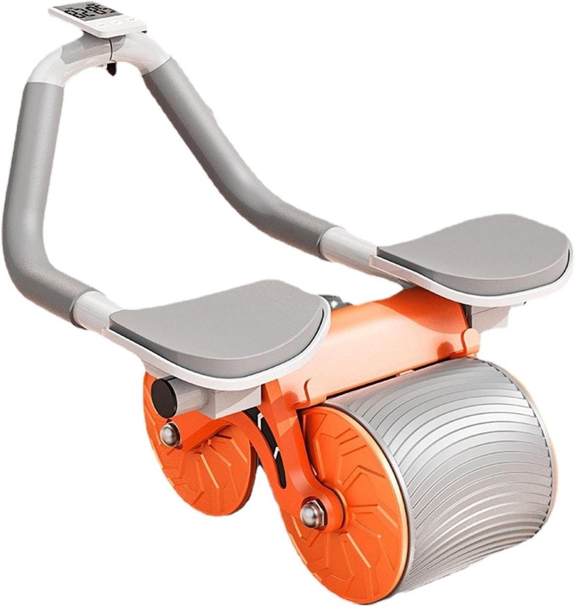 Buikspierwiel - Core Trainer - Kracht Training - Elleboogsteun - 38 cm Lengte - Kastanjebruin