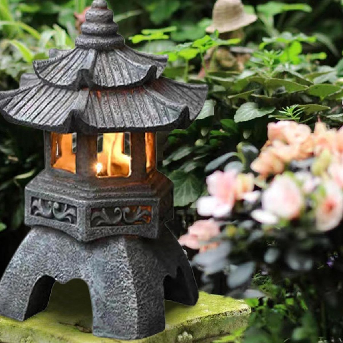 Sfeervolle Chinese Lamp - Oosterse Lantaarn - Tuin Lantaarn Zonne-energie - Solar - Voor Buiten - Weerbestendig - Automatisch Opladen — cadeau in Wonen & Interieur - foto 6