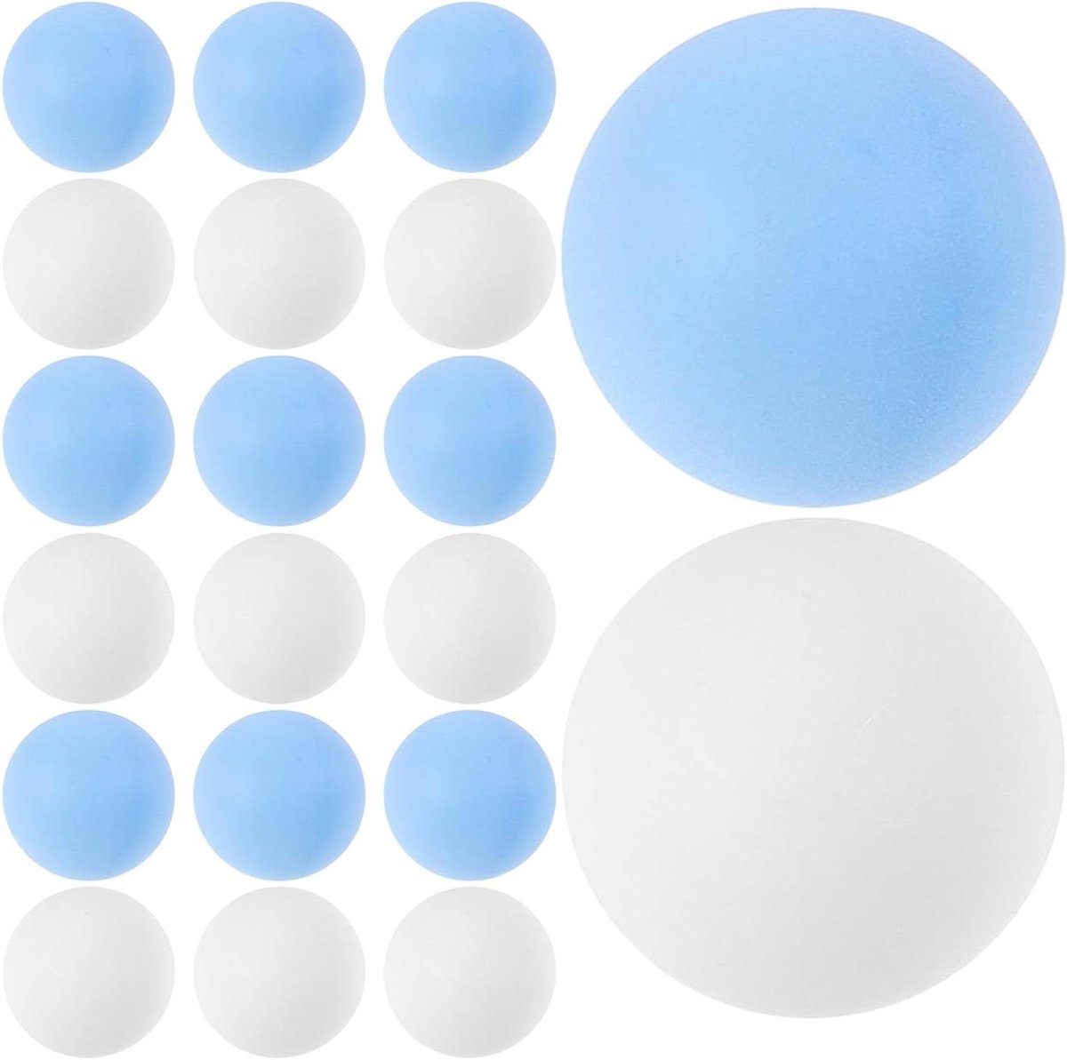 Gekleurde Tafeltennisballen - Pingpongballen Set - Knutselen en Decoratie - Naadloos Ontwerp - 40 mm 50 Stuks - Multi