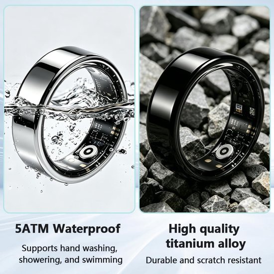 Smart Ring - Slimme - Slaapmonitoring Hartslag en Bloeddruk - Dagelijks van Smart++) — afbeelding 5