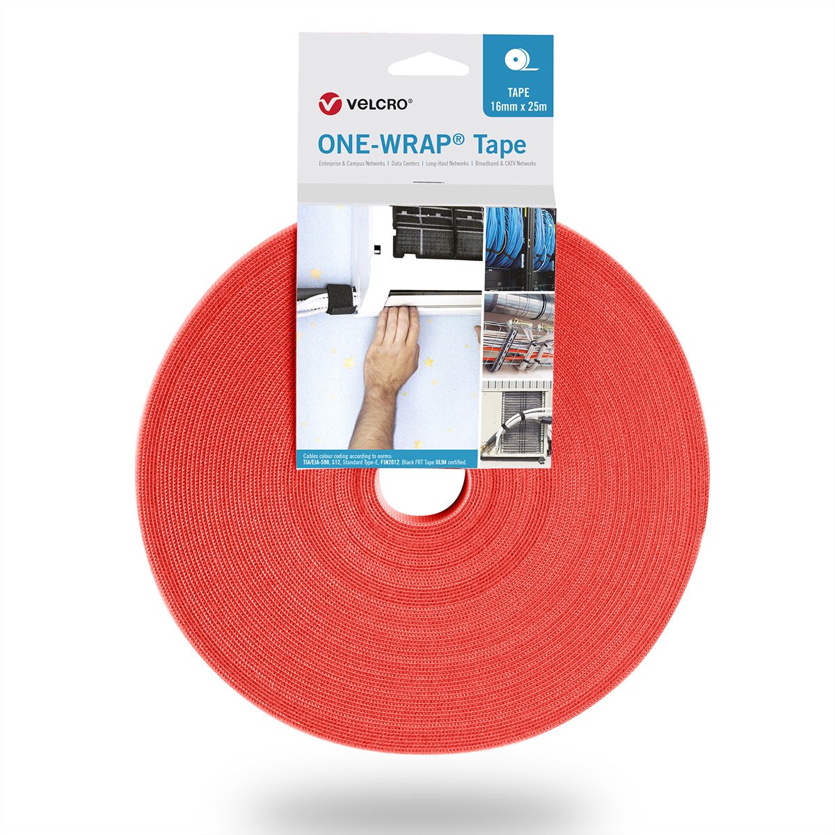VELCRO® One Wrap® Klittenband - 50 mm breed - 25 meter - Oranje