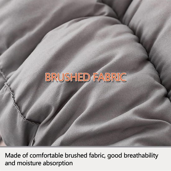 Draagbaar Gastenbed - Oprolbare Matras - Comfortabel Slapen - Lichaamsconform Ontwerp - 135x200cm - Grijs van Draagbaar — afbeelding 4
