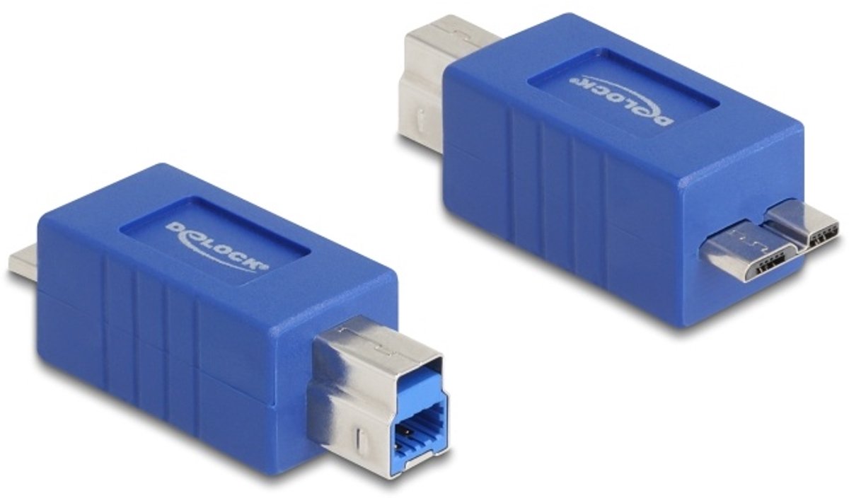 Delock USB 5 Gbps Adapter USB Type-B male to USB Micro-B male (crossed)