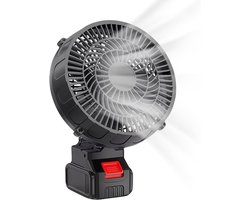 Oplaadbare Campingventilator – Draagbare Tentventilator – Stil Koelcomfort – Multi-snelheid Instelbaar – 275 x 19 x 275 cm – Zwart