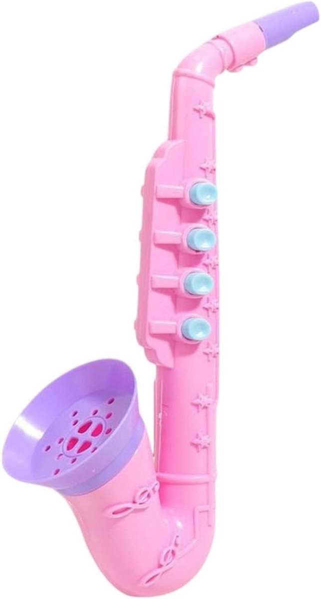 Kinder Saxofoon - Muziek Speelgoed - Muzikale Ontwikkeling - Realistisch Geluid - 25 cm - Gekleurd