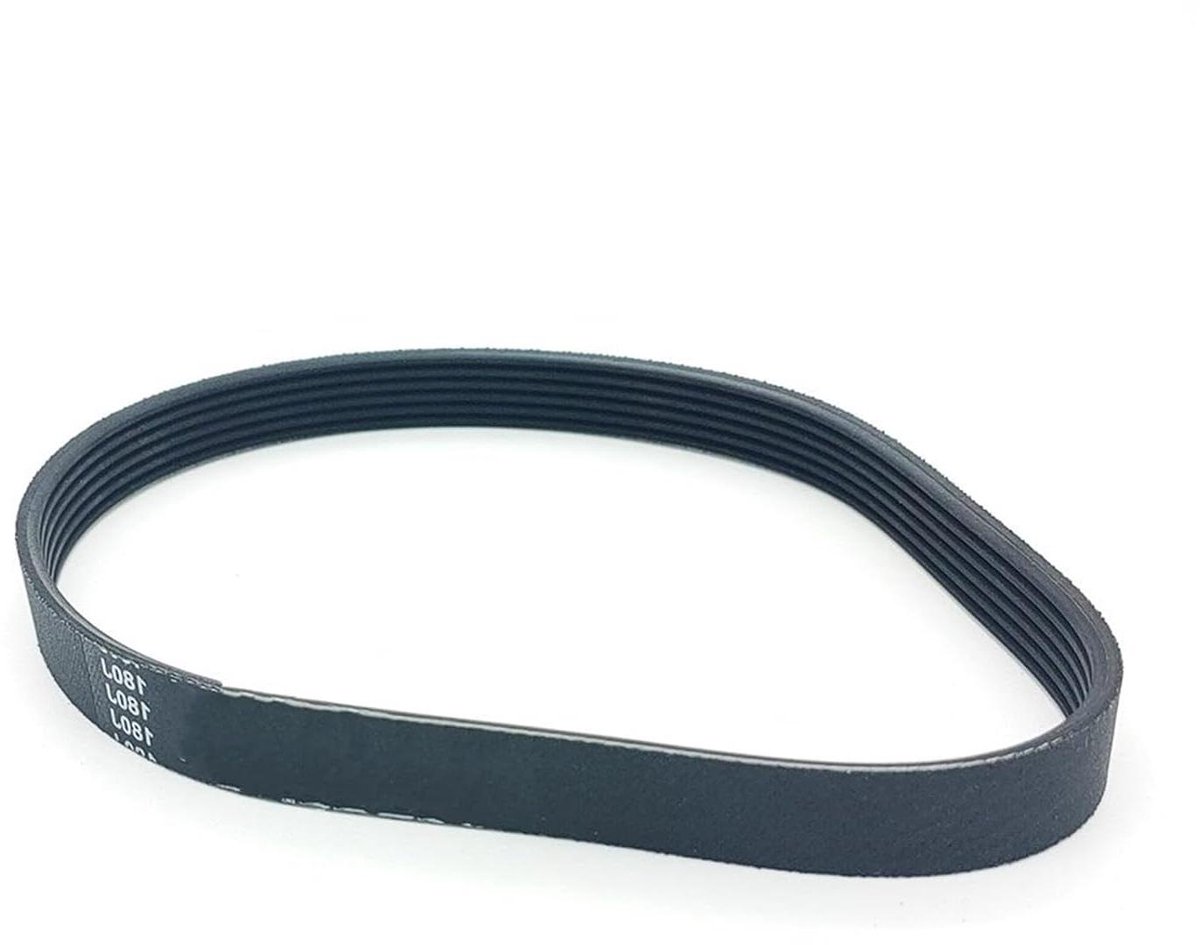 Loopband Riem - Aandrijfriem Rubber - Fitness Apparatuur - 6 Ribben Ontwerp - PJ457/180J - Zwart