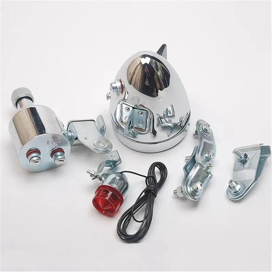 Fiets Licht Set - Dynamo Verlichting - Nachtelijk Fietsen - Slagvast Weerbestendig - 12V 6W - Wit — afbeelding 2