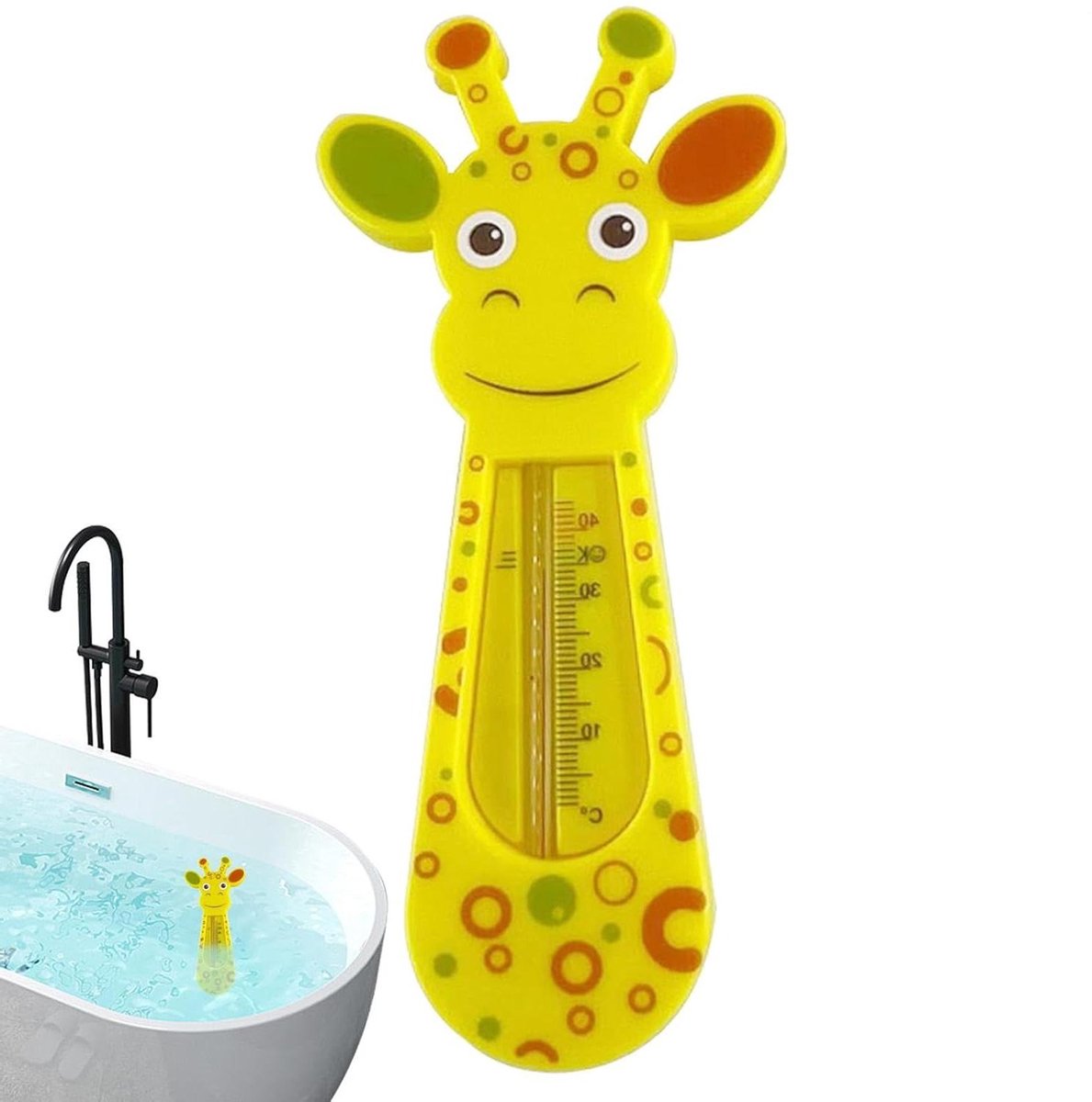 Babybadthermometer - Badje speelgoed - Veilig badderen - Giraf ontwerp - 14.8 cm - A