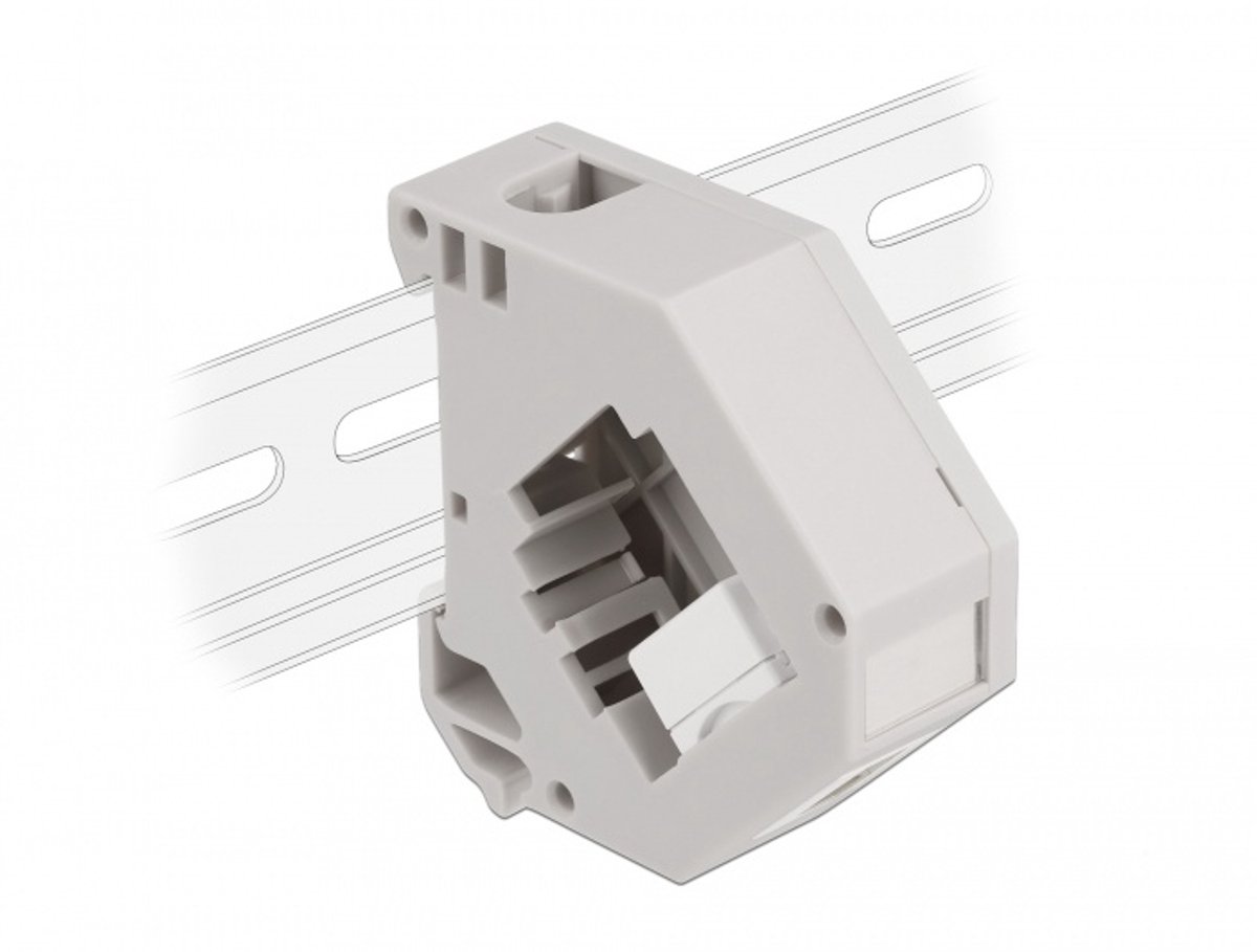 DIN Rail-adapter met Keystone USB 2.0 Type-A-vrouw naar USB 2.0 Type-A-vrouw