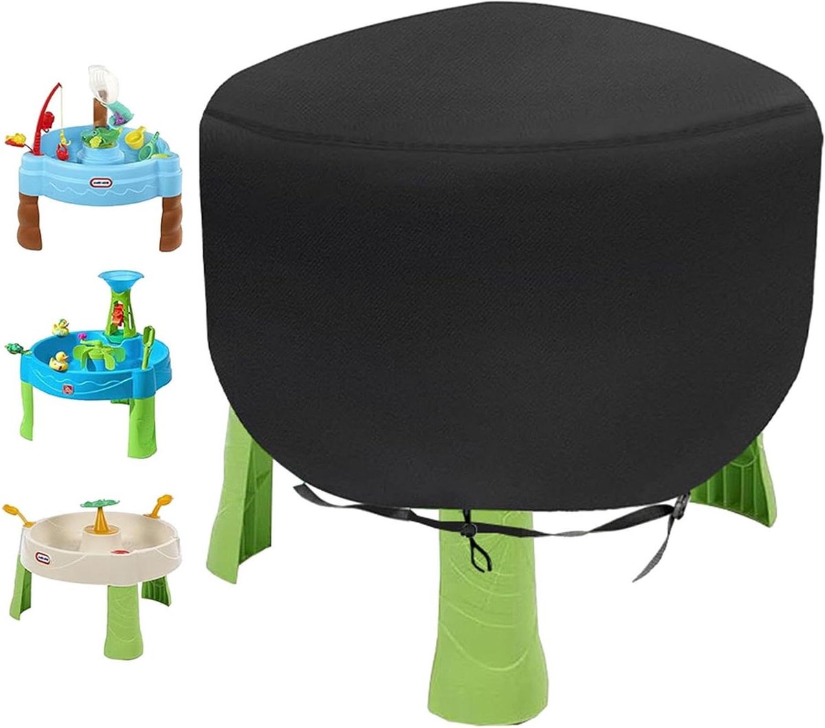 Watertafelhoes Kinderen - Speeltafelhoes - Buiten Beschermen - Winddichte Gesp - 86x46 cm - Zwart