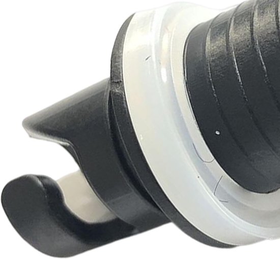 Ventiel Adapter - Luchtpomp Connector - Kajak Opblazen - Duurzaam Nylon Materiaal - 2 cm x 5 cm - Zwart — afbeelding 3
