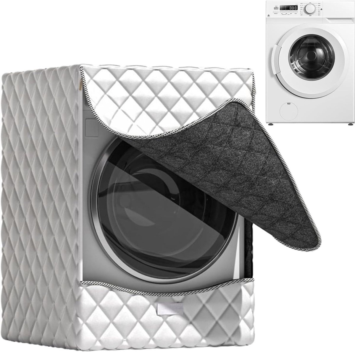 Wasmachine Drogerhoes Apparaatbescherming Apparaat Beschermen Waterdicht UV-bestendig 65 x 85 x 65 cm Meerkleurig