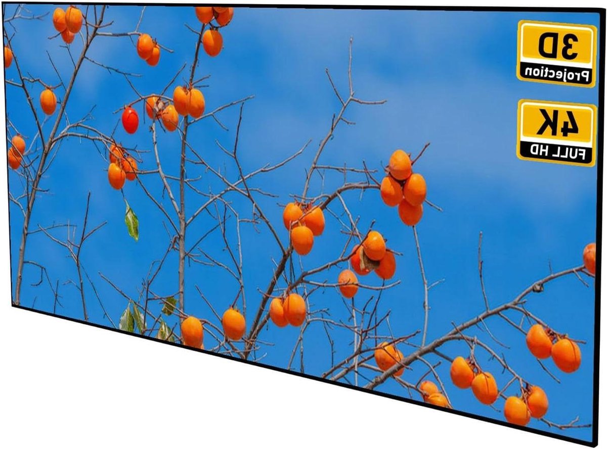 Projectiescherm - Filmscherm - Thuisbioscoop Ervaring - Aluminium Frame - 72-inch 16:9 - Wit