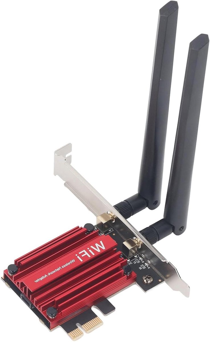 Draadloze Netwerkkaart - WiFi Adapter - Snelle Internetverbinding - WiFi 6 Technologie - 1800 MBPS - Zwart