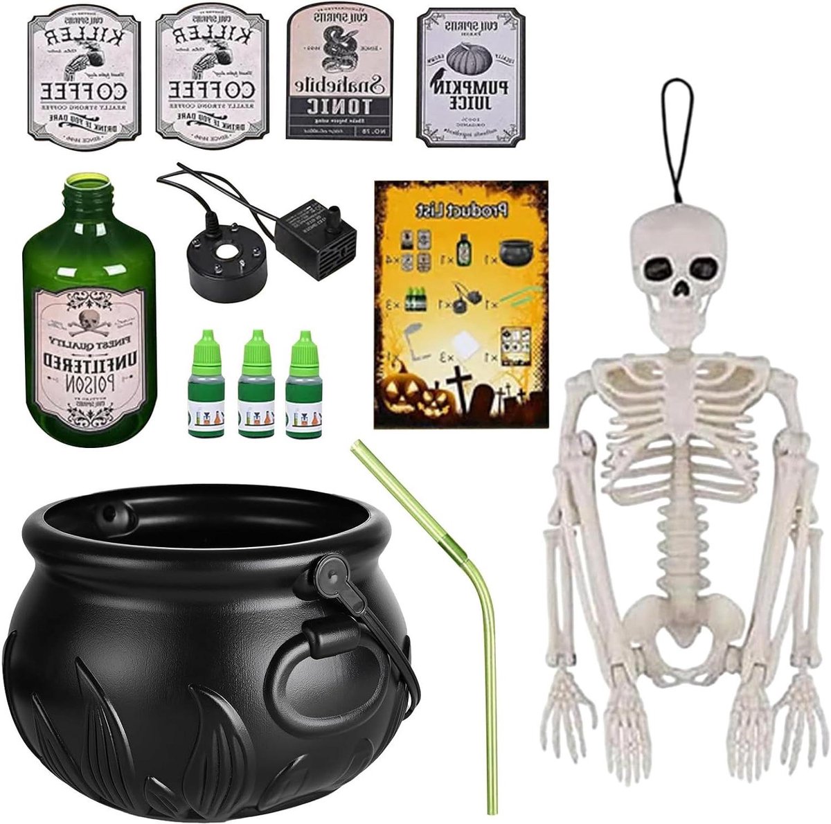 Decoratie Ketel - Feestelijke Schaal - Halloween Versiering - Thematisch Ontwerp - 26 x 26