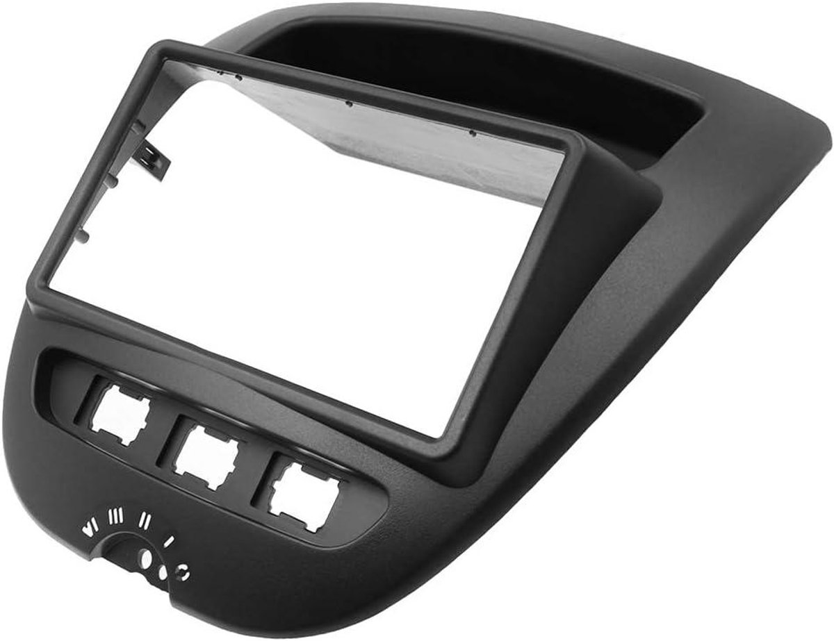 Auto Stereo Frame - Radio Paneel - Dashboard Installatie - Nauwkeurige Pasvorm - 2 Din - Zwart