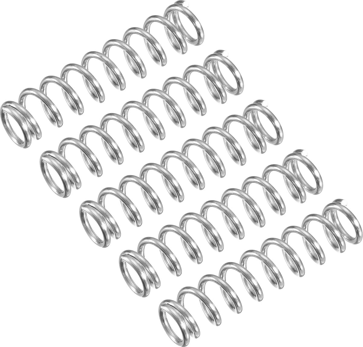 Drukveren Set - Compressieveren - Apparaten Reparatie - 304 Roestvrij Staal - 5 Stuks - Zilverkleurig