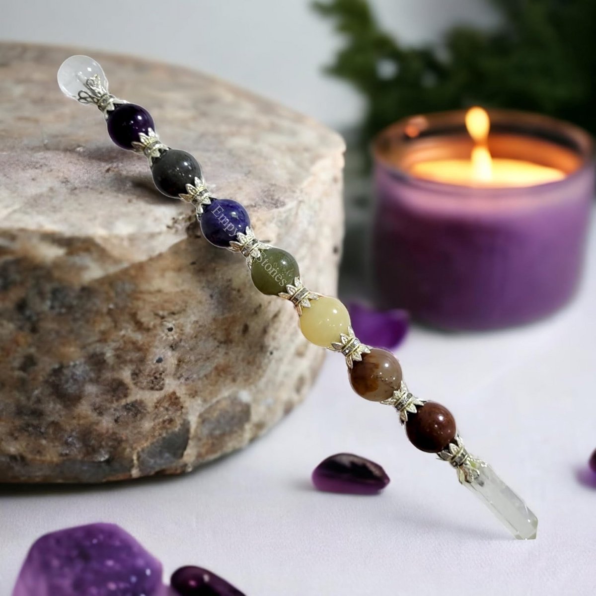 Kristal 7 Chakra Healing Wand voor Energiebalans en Spirituele Zuivering
