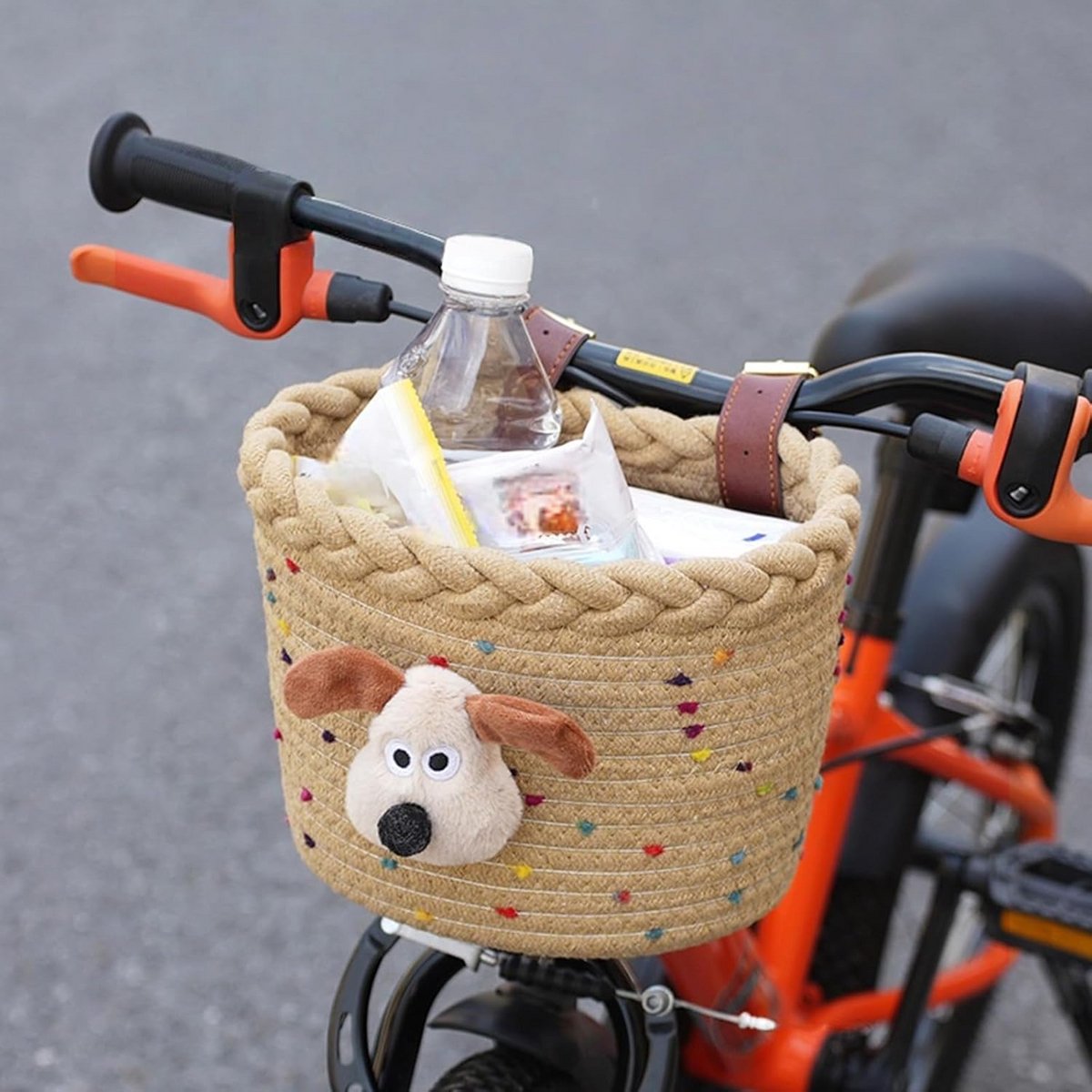 Handgemaakte Fietsmand Katoenen Touw voor Kinderfietsen