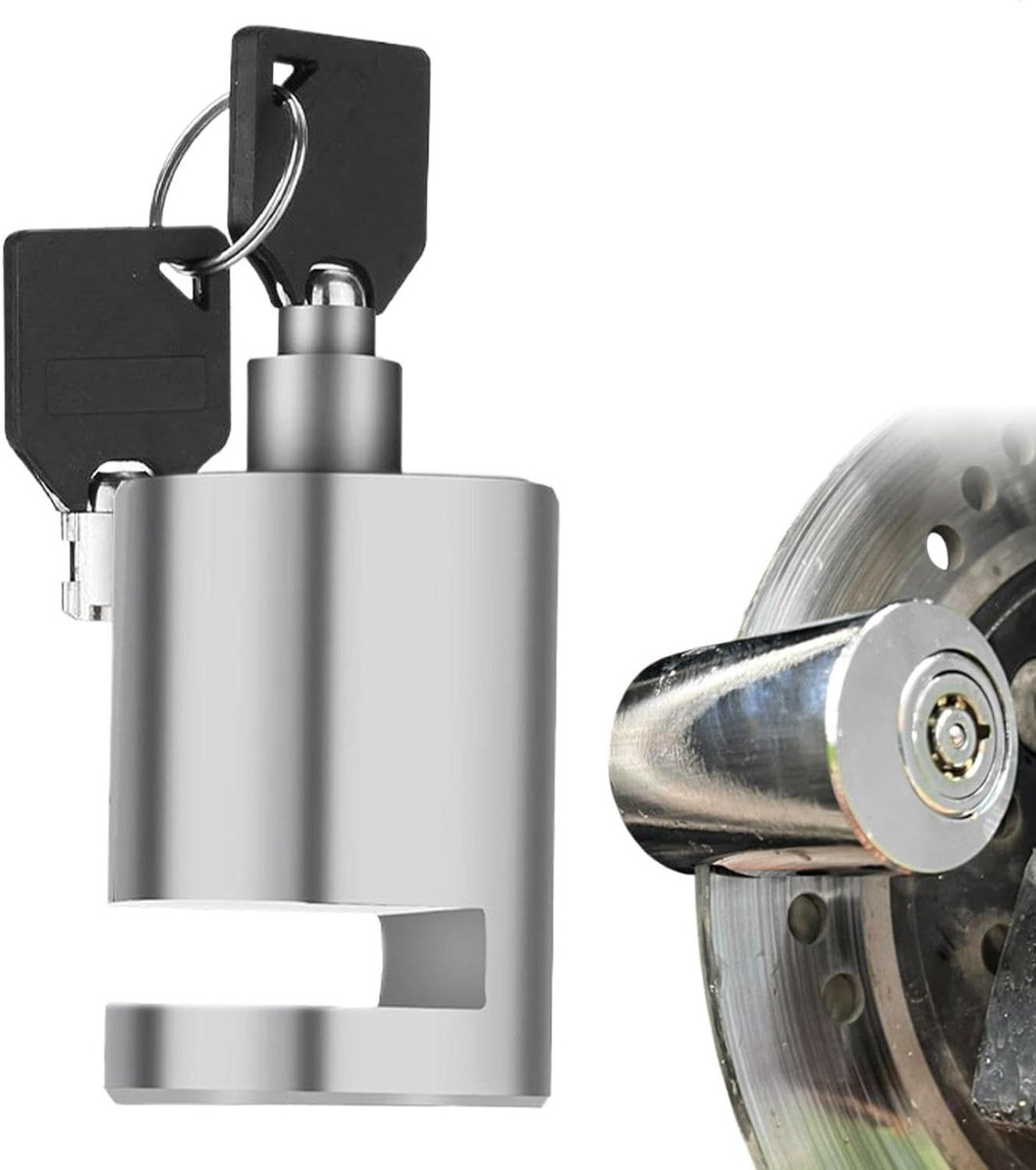 Alarm Schijfremslot - Fietsslot Heavy Duty - Diefstal Beveiliging - Waterdicht Alarm Systeem - 44 x 31 cm - Metaal
