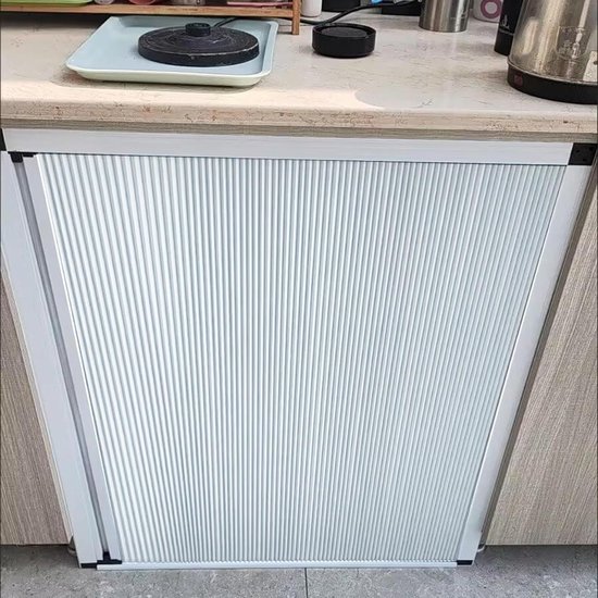 Foto: Accordeon deur vouwdeur harmonicadeur kast afscheiding afsluitbaar met hendel 64x78cm wit
