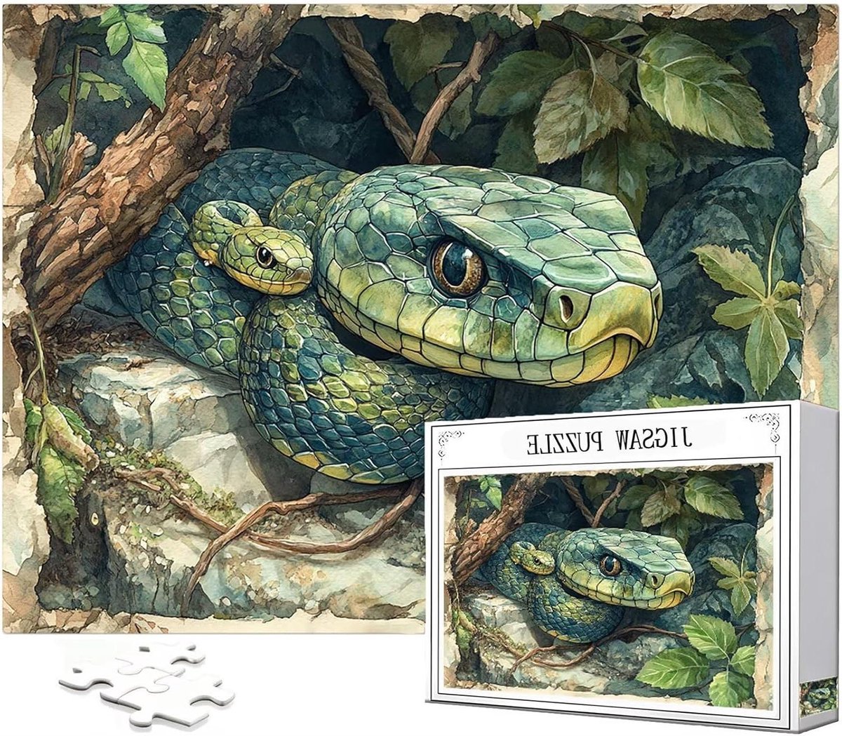 Puzzel 2000 Stukjes - Legpuzzel Dieren - Ontspanning Thuis - Uniek Gesneden Stukjes - 100 x 70 cm - Multicolor