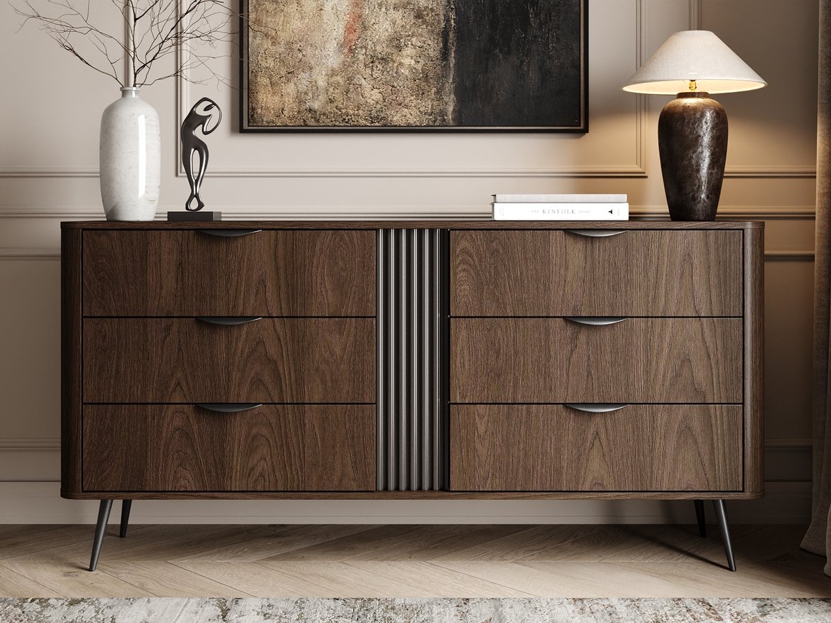 GrainGold - Dressoir Magico - Donker eiken - Met Lades - 163 cm