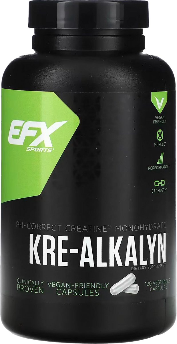 All American EFX - KRE-ALKALYN EFX (U.S Patent 6,399,611) - Creatinecapsules - 120 Capsules