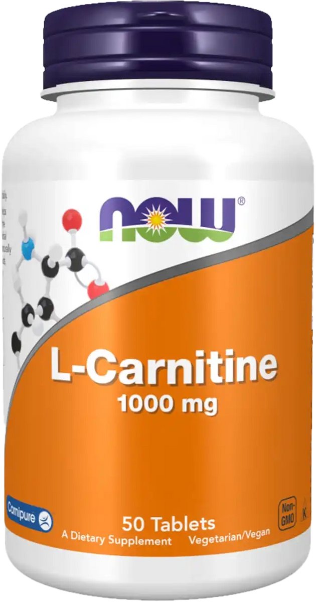 L-Carnitine 1000mg Now Foods - 50 tabl