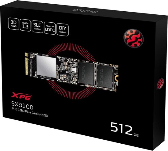 Interne SSD - Opslag Medium - Snelle Data Toegang - PCIe Gen3x4 NVMe - 512GB - Zwart — afbeelding 2