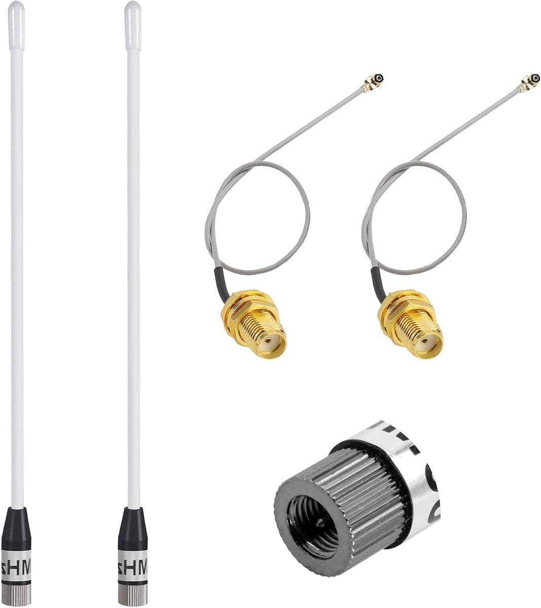 LoRa Antenne Set - Signaal Versterker - IoT Monitoring - Hoge Gain 10dBi - 2 Stuks - Wit