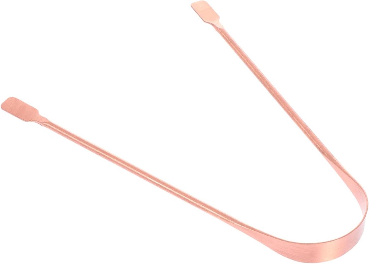 Tong Schraper - Mond Reiniger - Frisse Adem - Ergonomisch Handvat - 12.5 cm - Goud