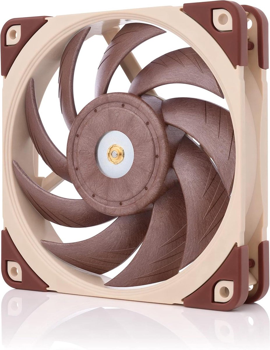 Stille PC Ventilator - Koeler computer - Computer koelen - 5V PWM controle - 120mm - Bruin
