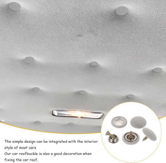 Dak Reparatie Kit - Hemel Snap Set - Voertuig Herstel - Gecoate Metalen Basis - 65 Stuks Set - Grijs — afbeelding 5